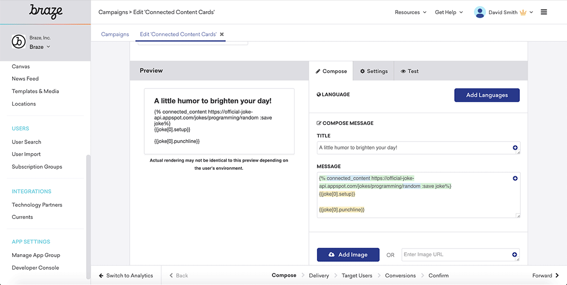 Braze Product Updates July 2019 Content Cards with Connected… Braze